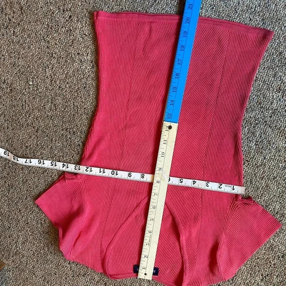 Ann Taylor Silk Nylon Blend Knit V Neck Pink Casual Stretch Blouse Women Size S - Picture 3 of 6